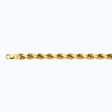 10K 12MM YELLOW GOLD SOLID DC ROPE 28 CHAIN NECKLACE