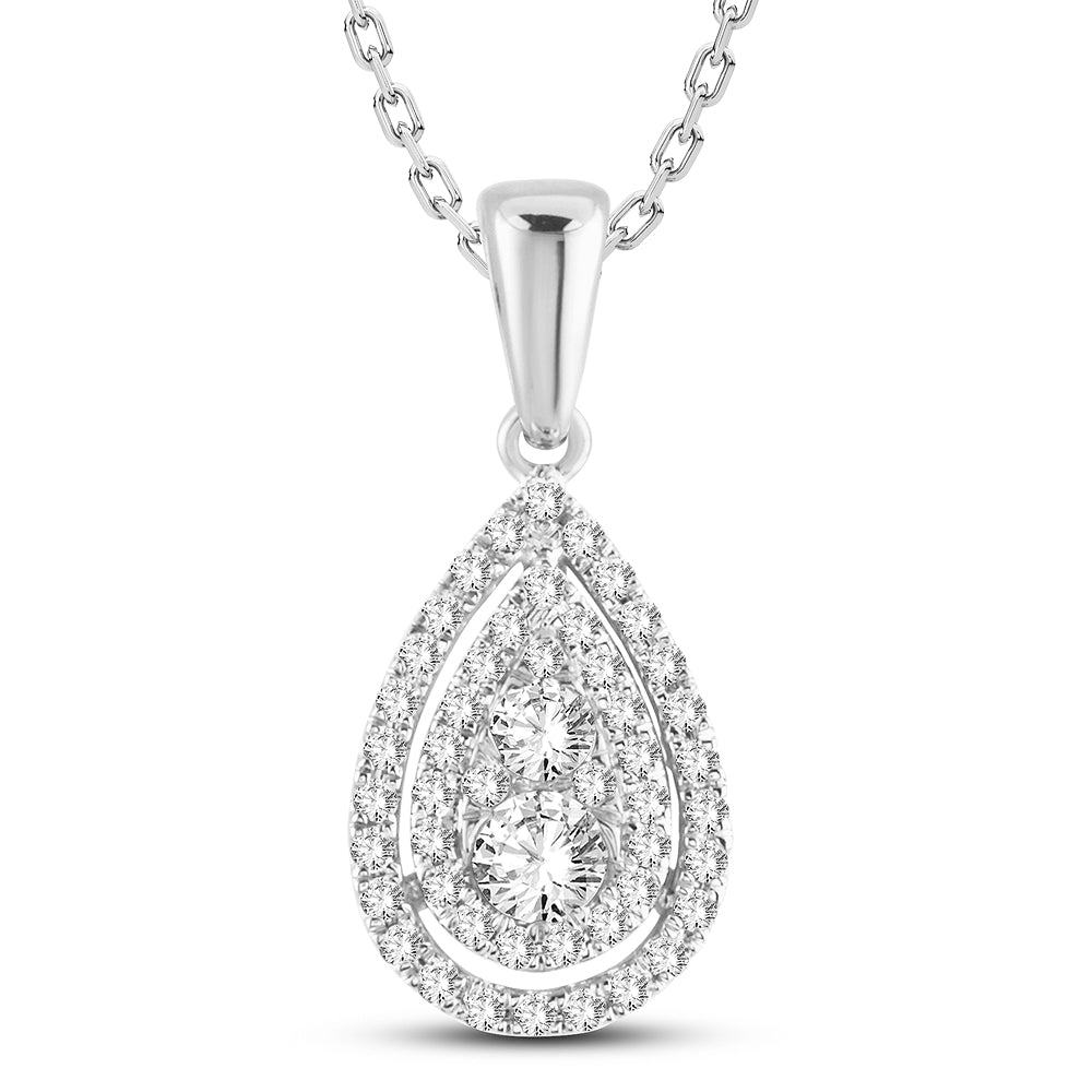 14K  0.40CT  Diamond  Pendant