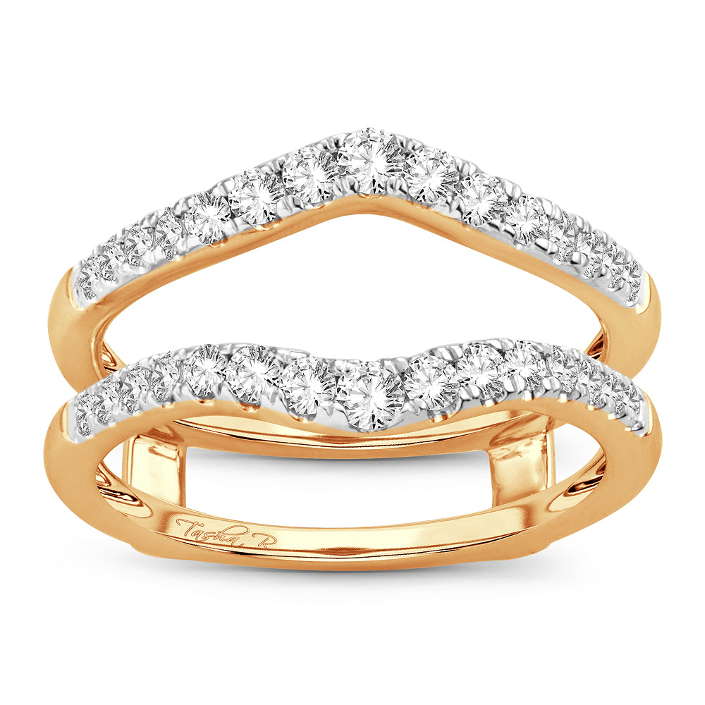 14K  0.50CT  DIAMOND  RING GUARD