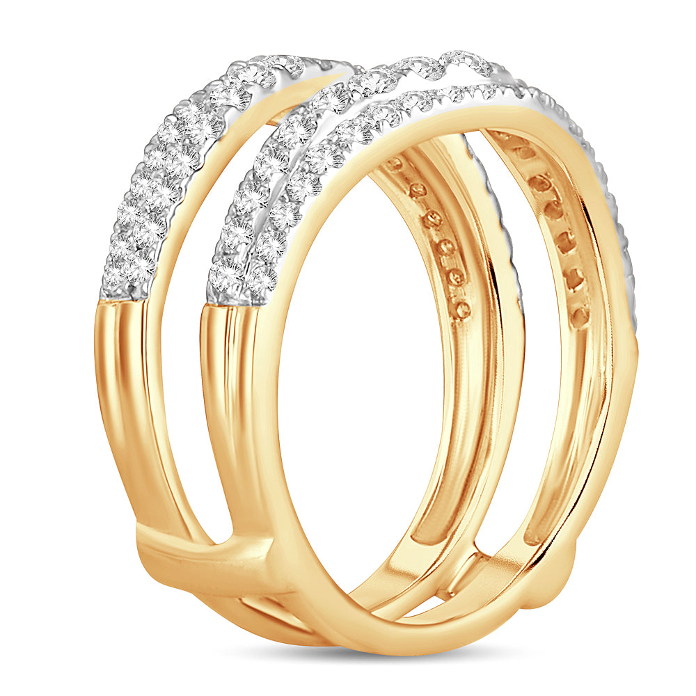 14K  1.00CT  DIAMOND  RING GUARD