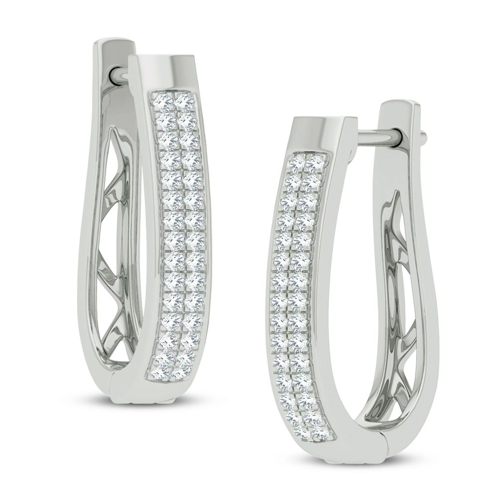 14K 0.21CT DIAMOND EARRING