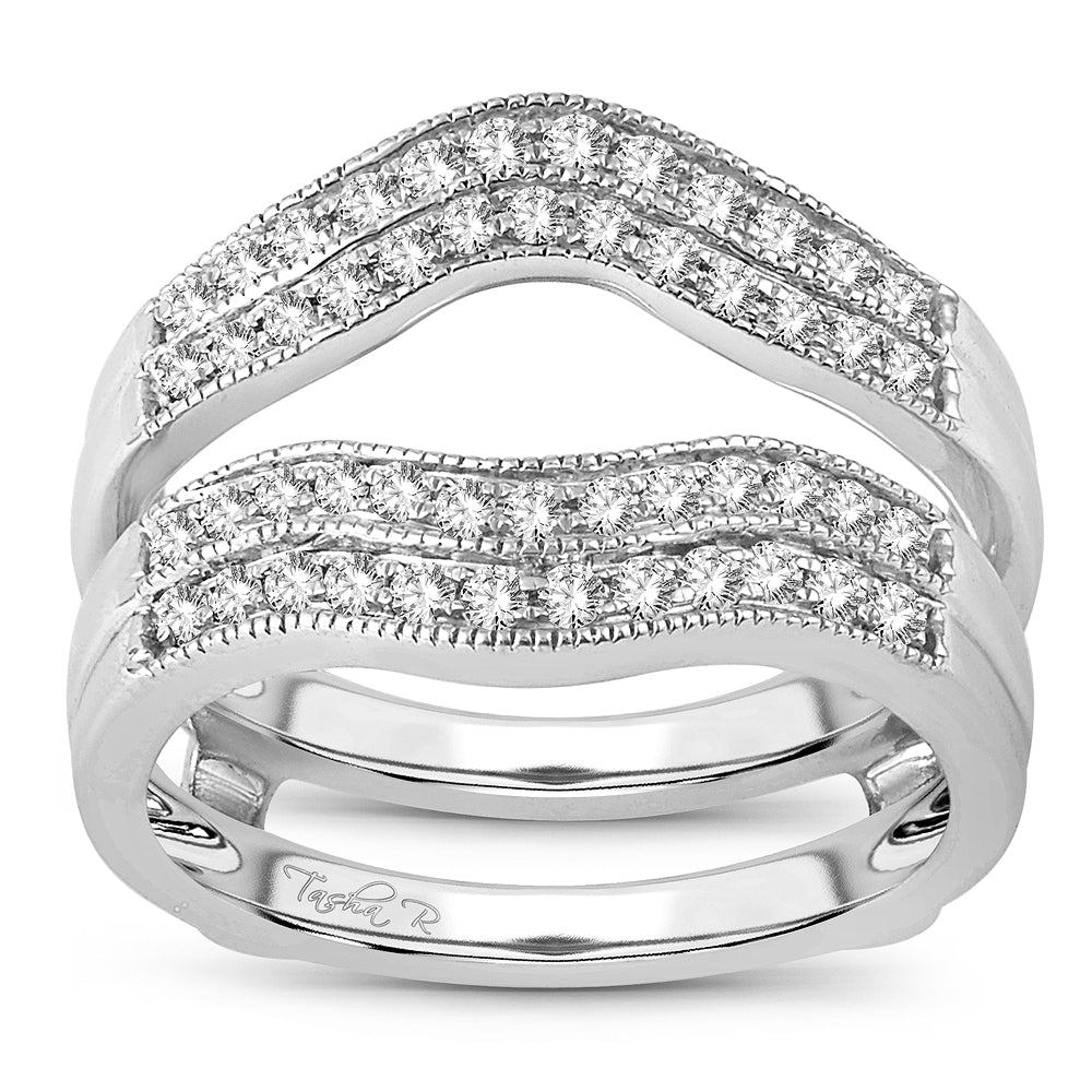 14K 0.50CT Diamond RING  GUARD.