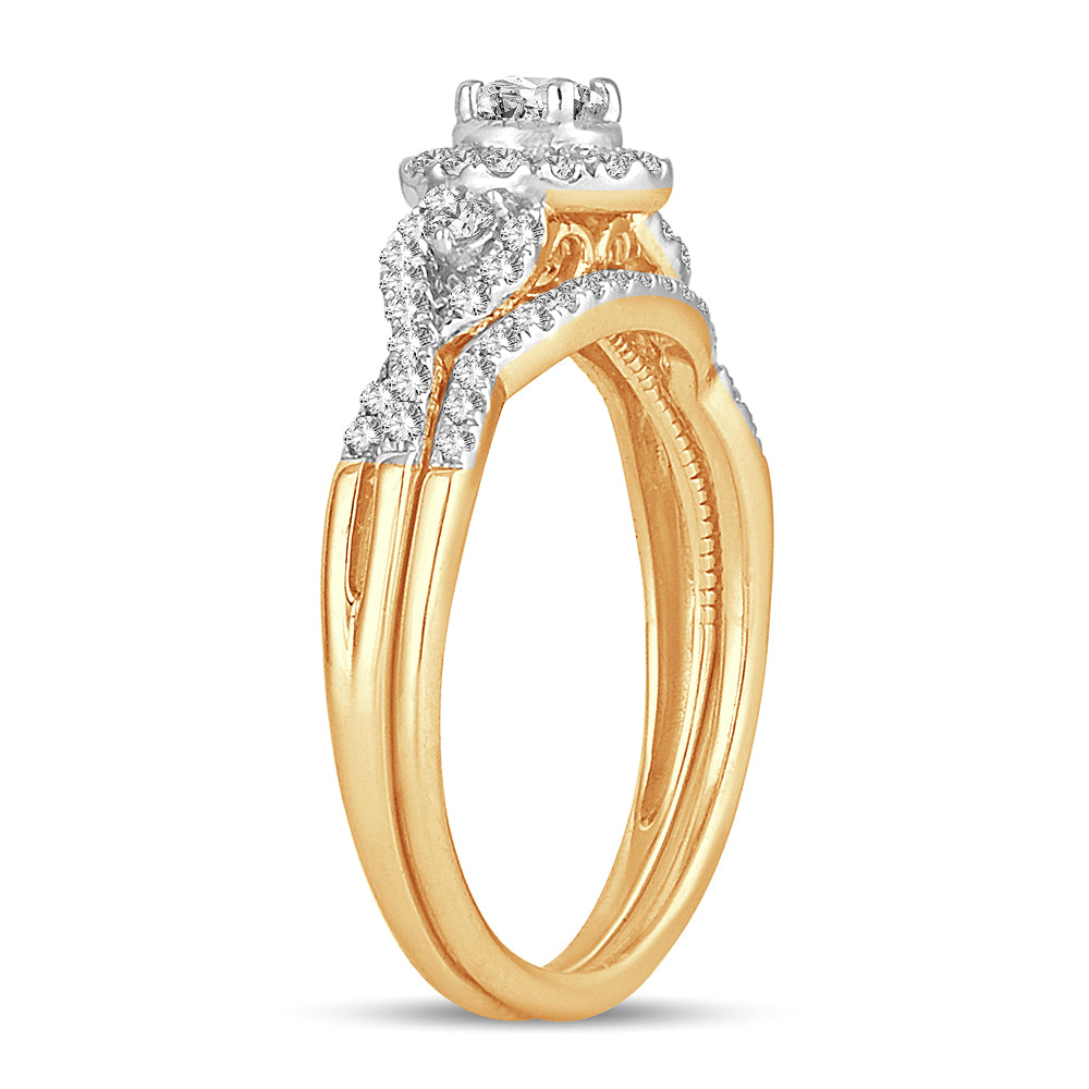 14K 0.50CT DIAMOND BRIDAL RING