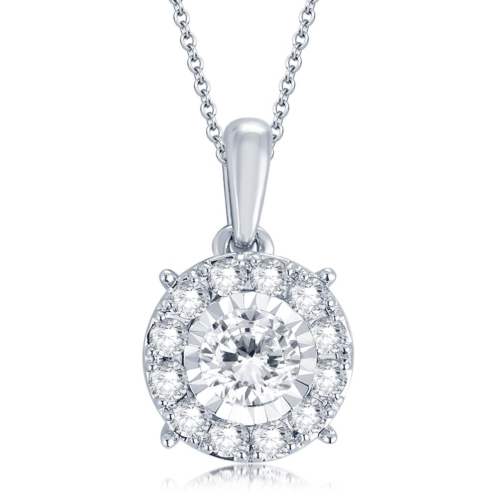 14K 0.50ct Diamond Pendant