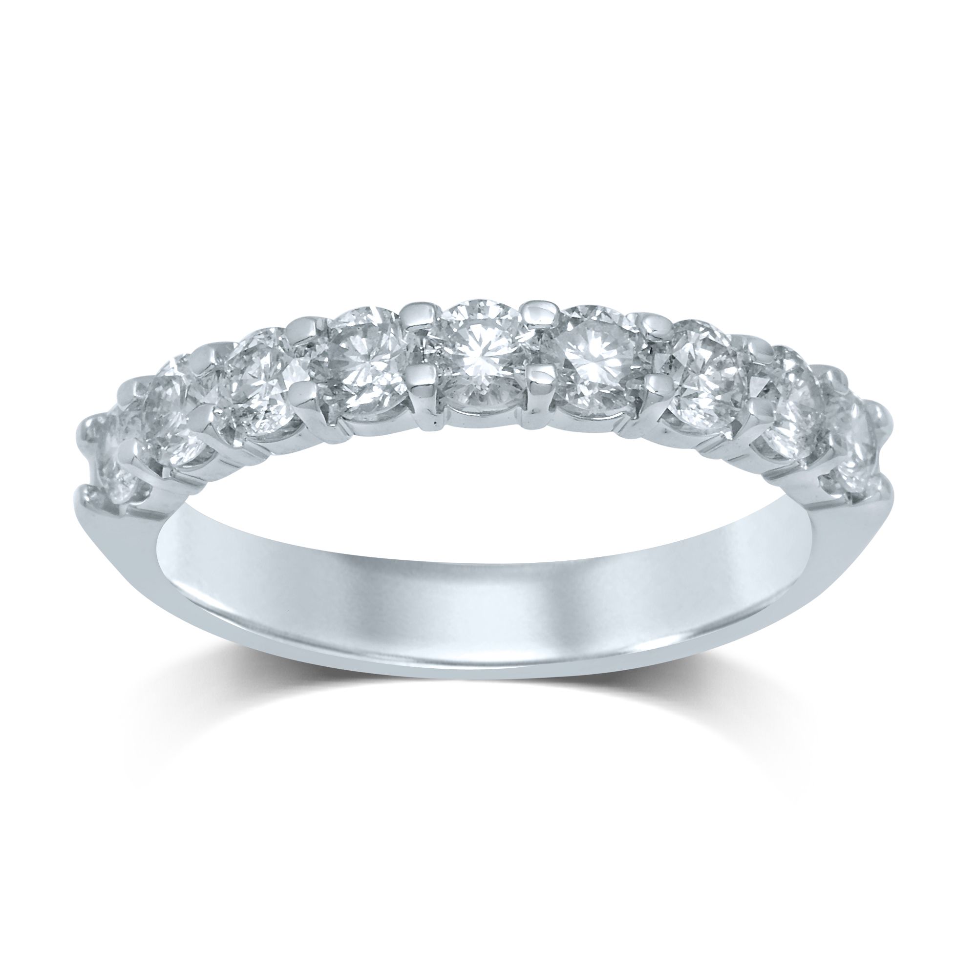 14K 1.00Ct Diamond Ladies Band (9 Diamond Stones)