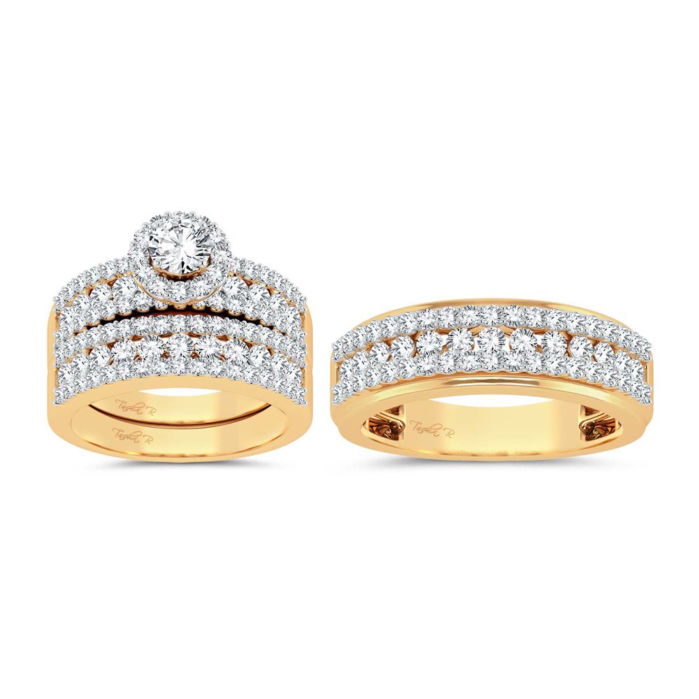 14K 3.01ct Diamond Trio Set