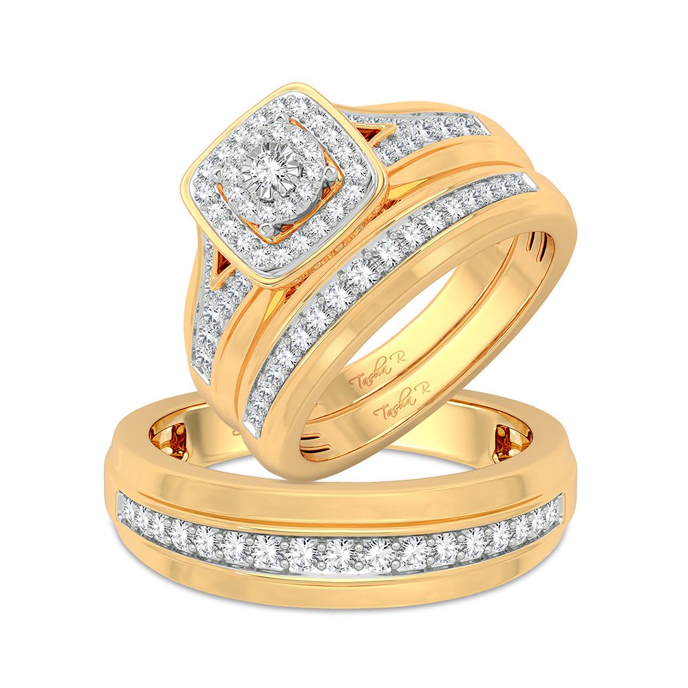 14K 0.68CT Diamond Trio Set