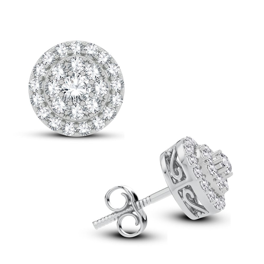 14K 0.62CT Diamond Earring