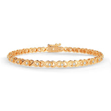 10K 0.25CT DIAMOND BRACELET
