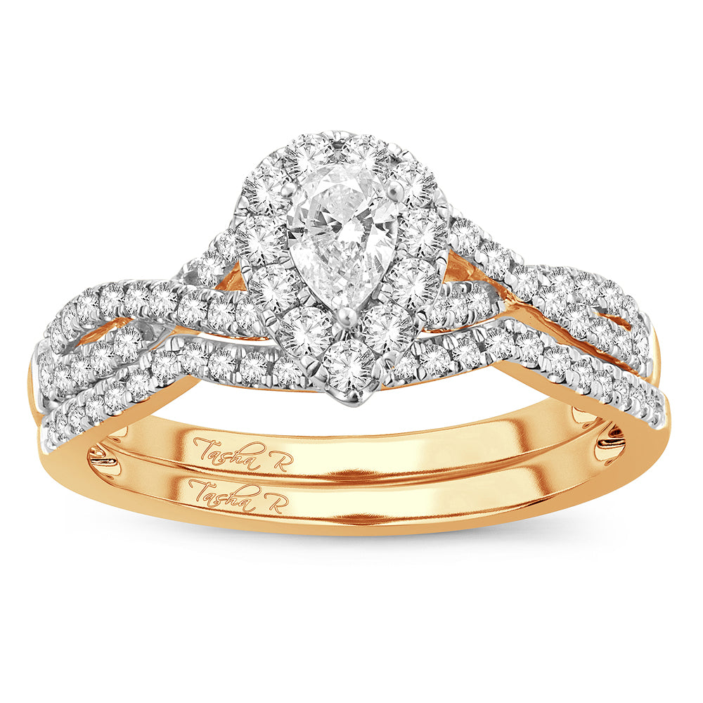 14K 0.75 Fancy Cut Bridal