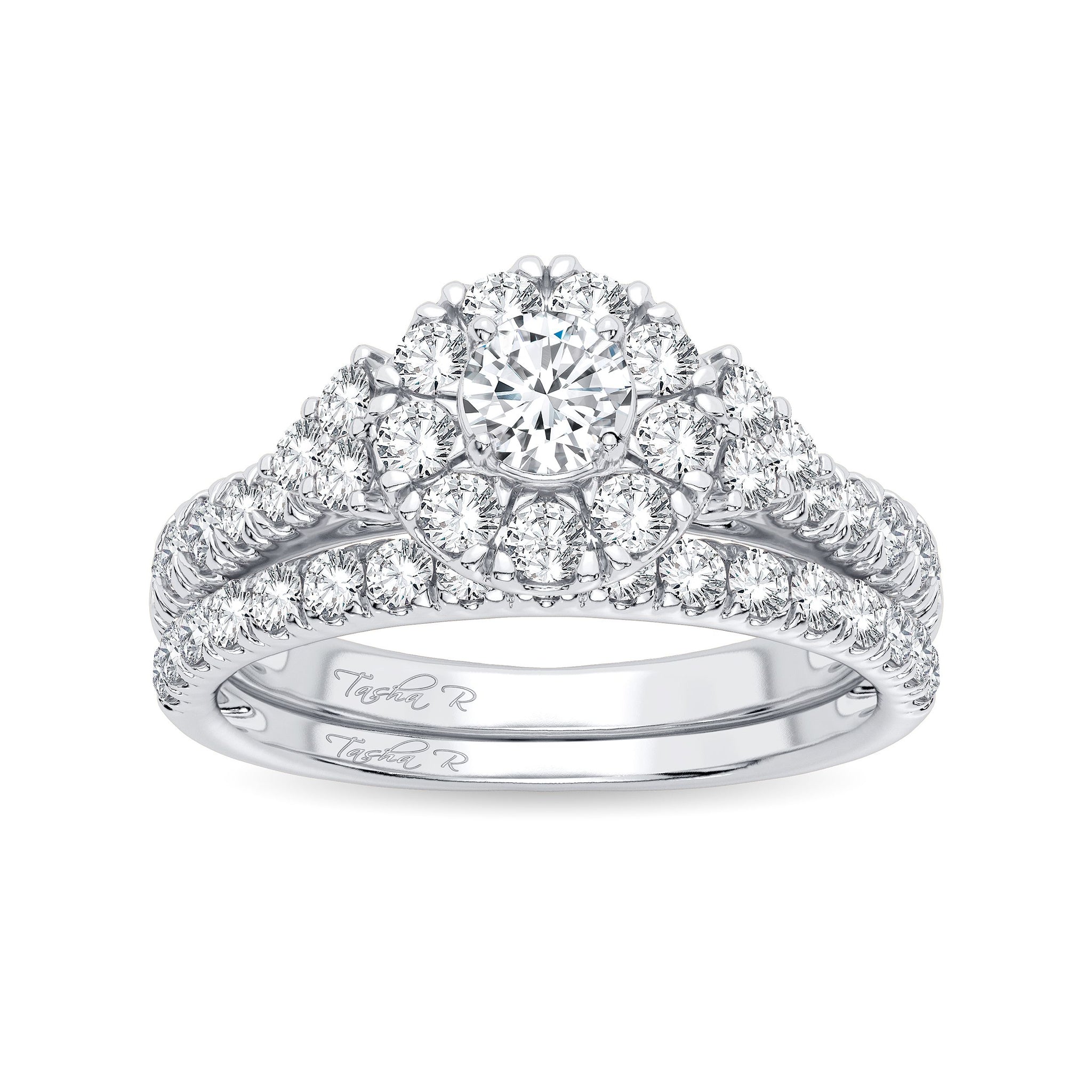 14K 1.00ct Diamond Bridal Ring