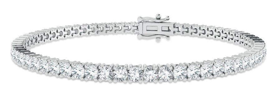 14K 4.08ct Diamond Bracelet