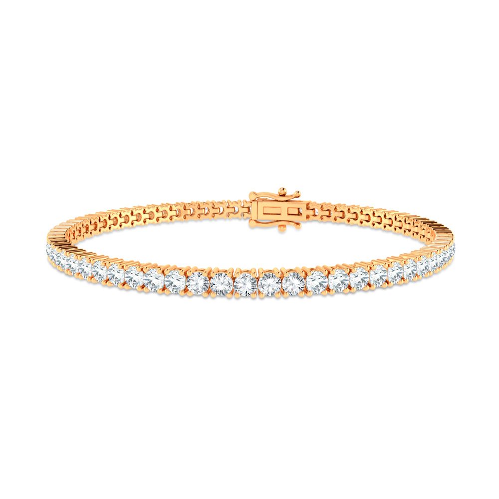 14K 4.08ct Diamond Bracelet