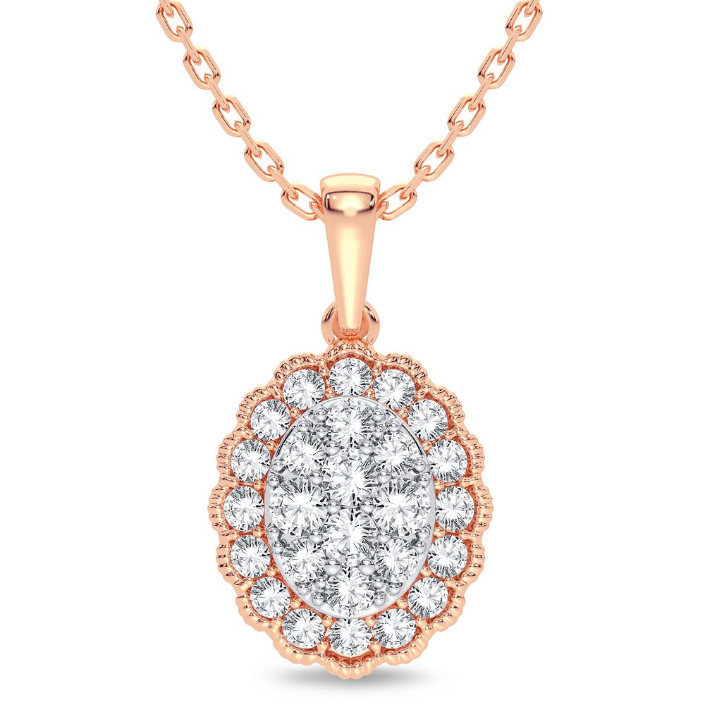 14K 0.33CT Diamond Pendant