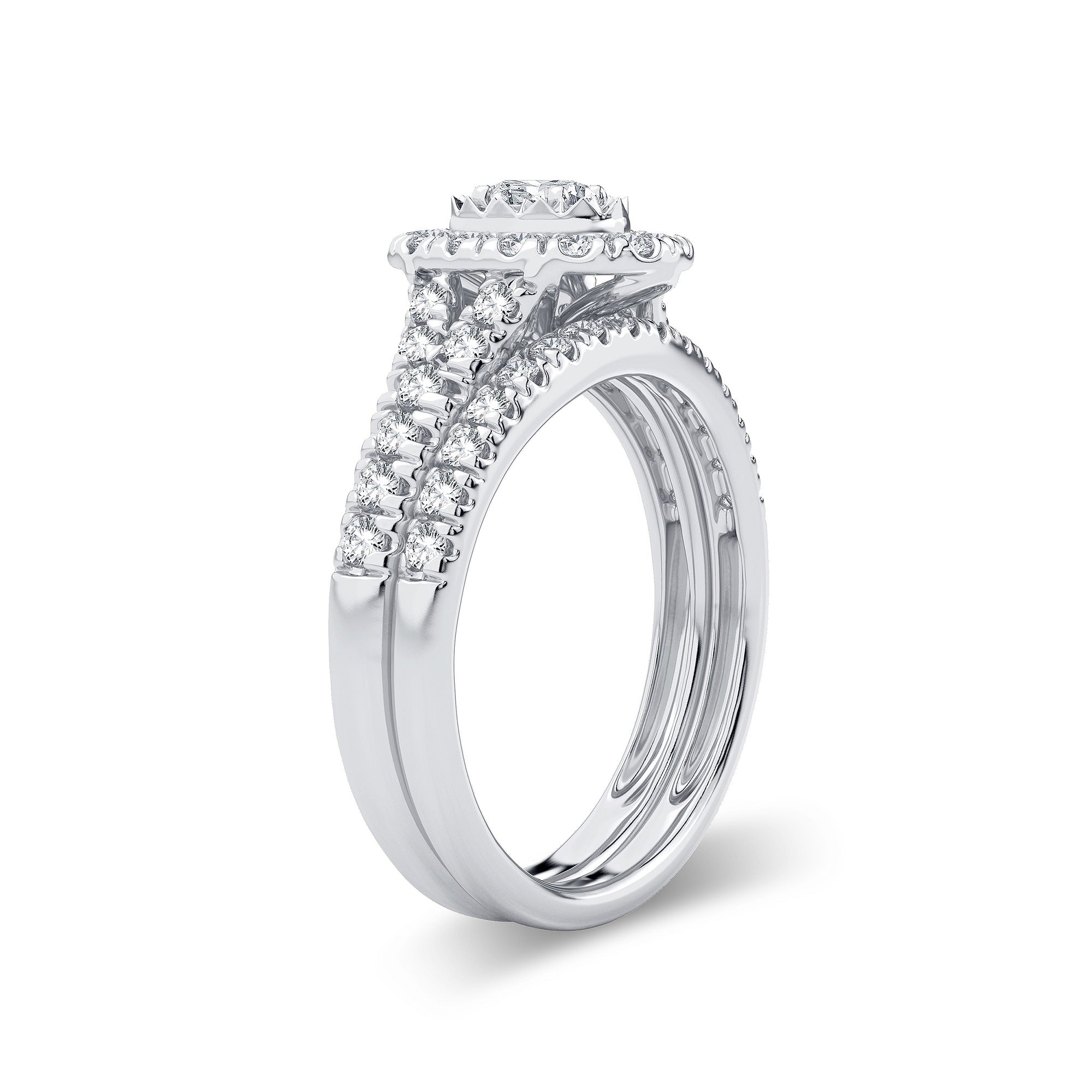 14K 1.00CT Diamond Bridal Ring