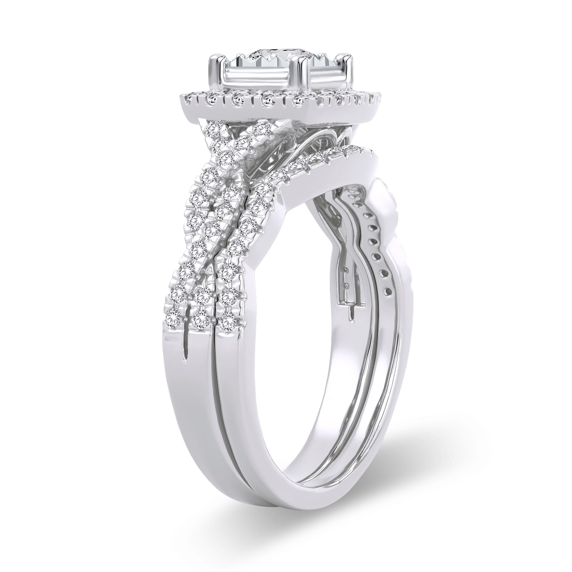 14K 0.62CT Diamond Bridal Ring