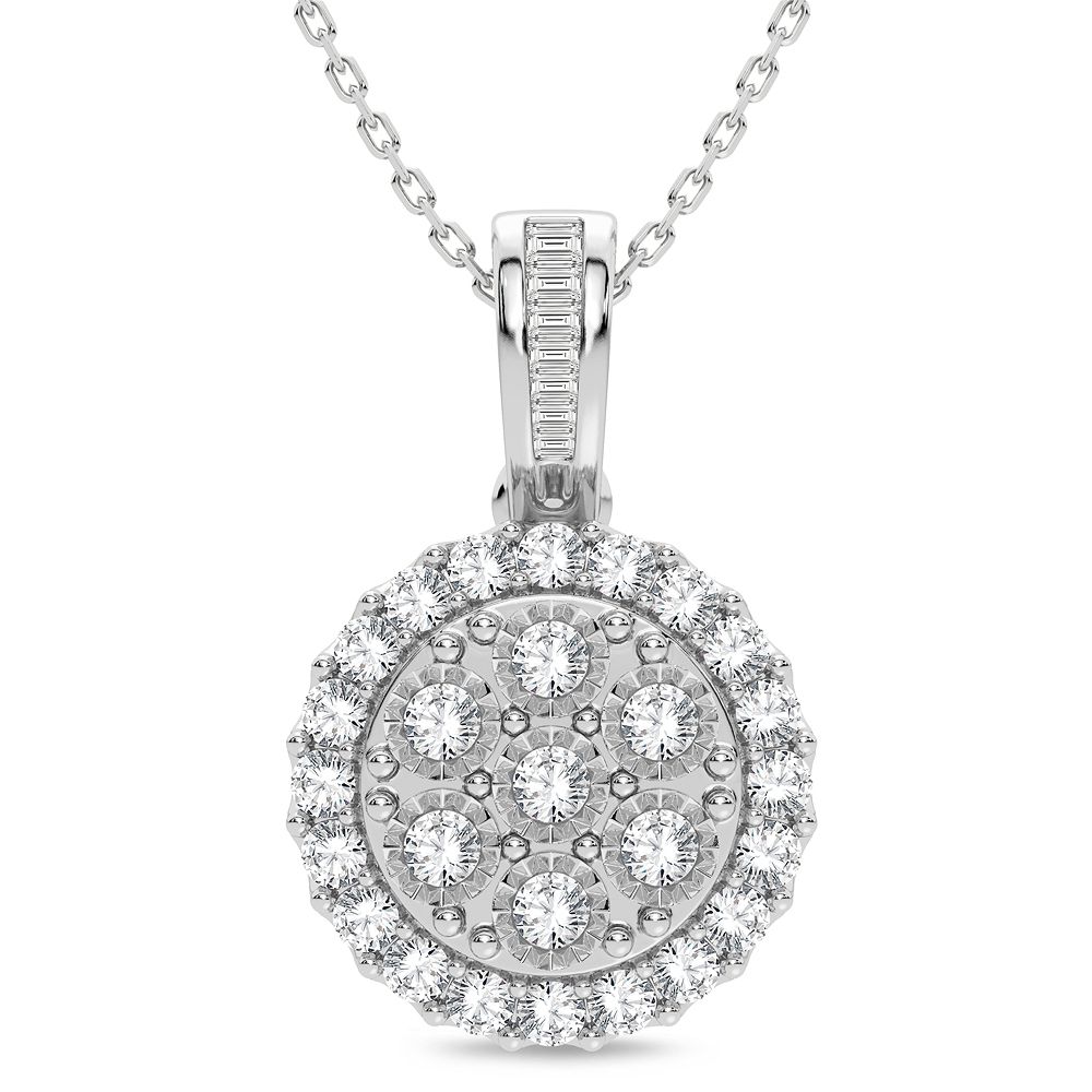 14K 1.00CT Diamond Pendant