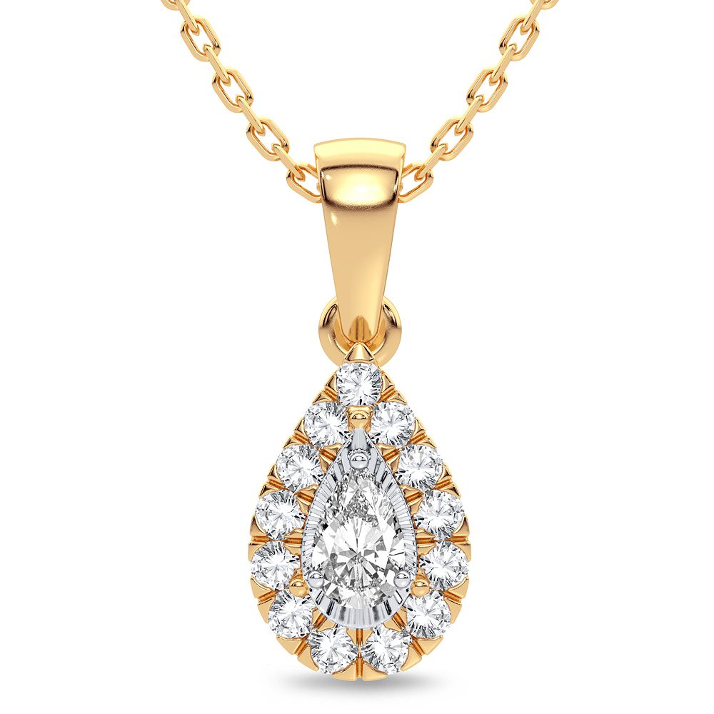 14K 0.25CT Diamond Pendant