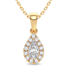 14K 0.25CT Diamond Pendant
