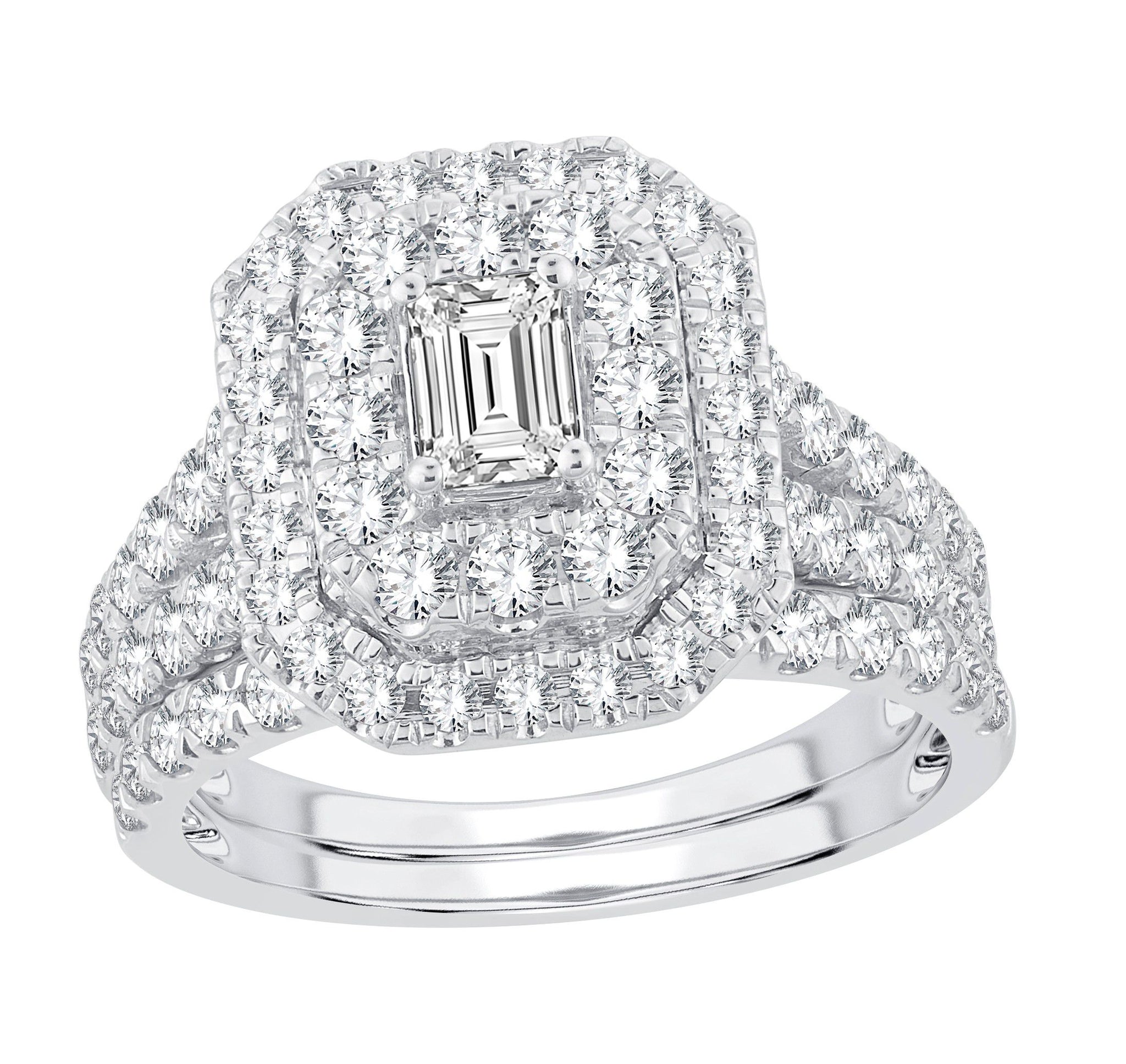 14K 2.00ct Diamond Bridal Set