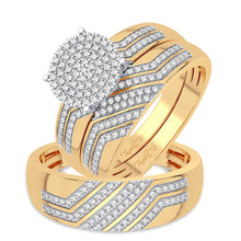 10K 0.50CT DIAMOND TRIO SET