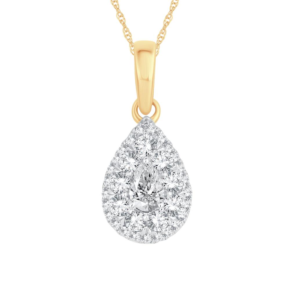 14k 0.50ct Diamond Pendants