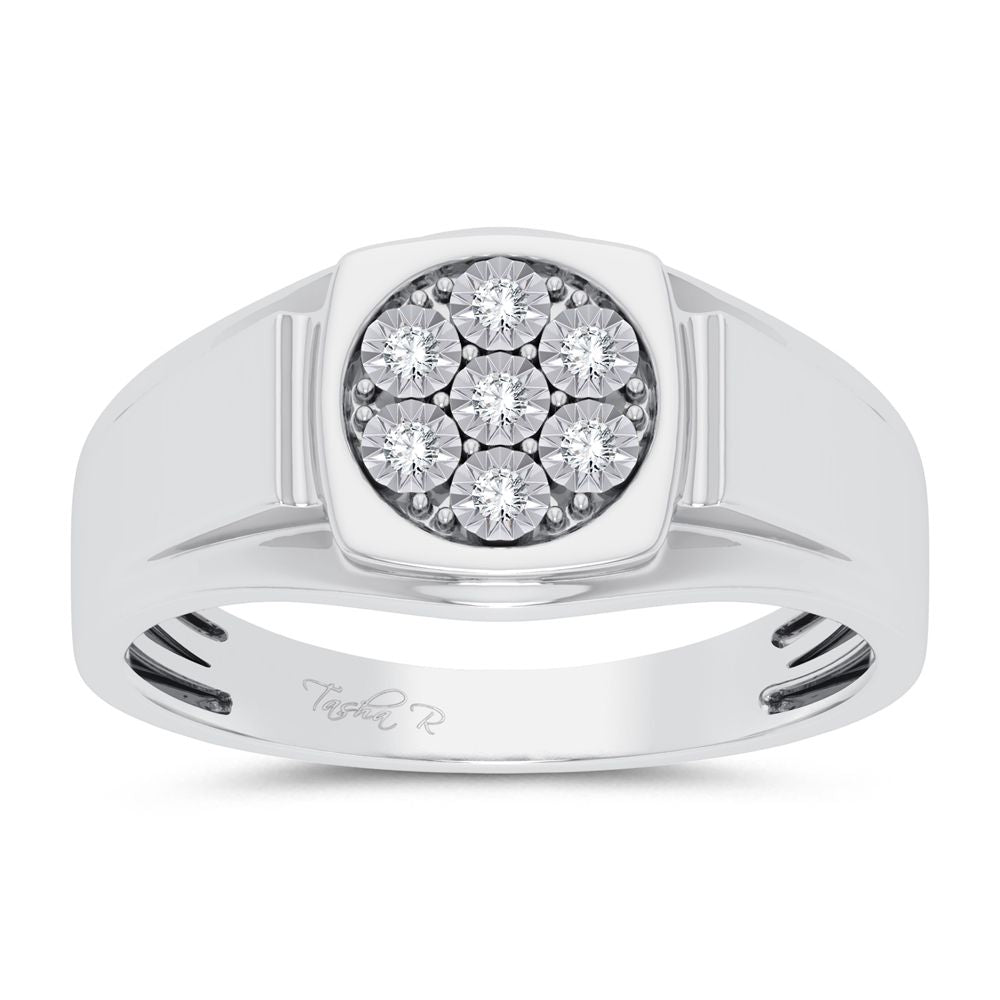 10K 0.13ct Diamond Mens Ring