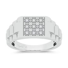 10K 0.16ct Diamond Mens Ring